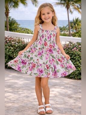 Janie and Jack The Emily Dahlia Smocked
Sundress 7